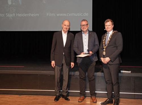 Jens Hofele erhielt die Ehrenamtsmünze für Vereinsvorsitzende.
